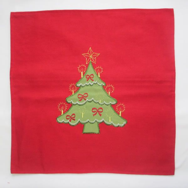 Reliable Supplier Snoopy Bed Cushions - Christmas Tree Embroidery Cushion cover 1213-46 – Kingsun