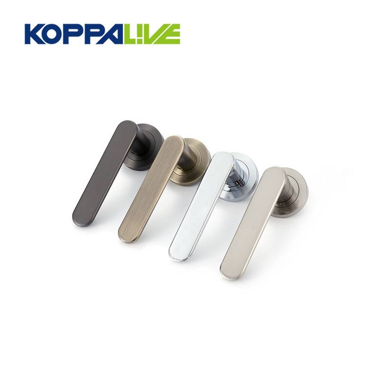 KOPPALIVE top quality modern zinc alloy classic lock bedroom interior pull lever door handle