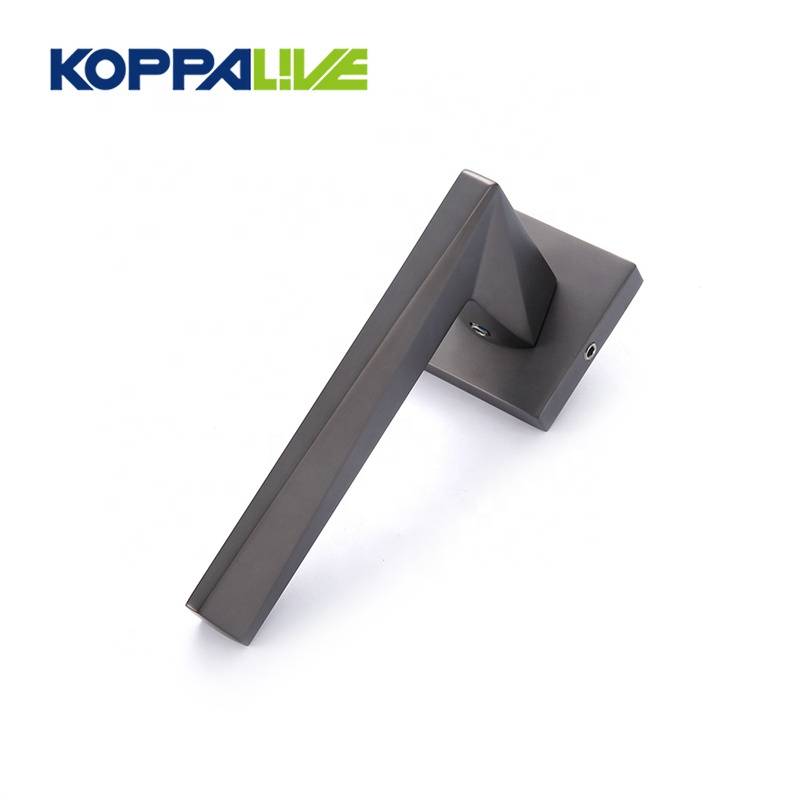 New style zinc alloy interior lever black door lock handle for hotel home