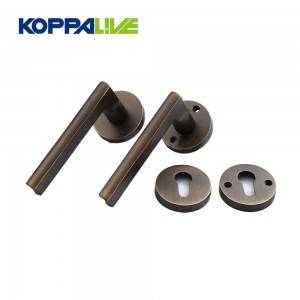 KOPPALIVE Custom Home Furniture Brass Lever Door Pull Handle Mortise Interior Lock Cylinder Lock Body