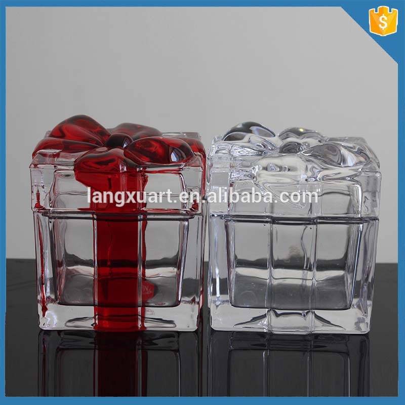 Glass sugar bowl with lid wedding gift bowl nuts Sugar Canister
