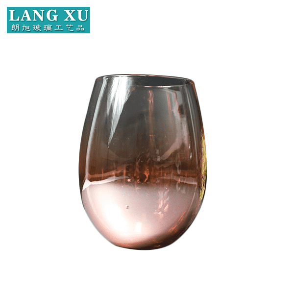 home decor rose gold color personalized wine glass tumbler