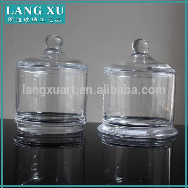 High quality empty custom made glass jars for candy