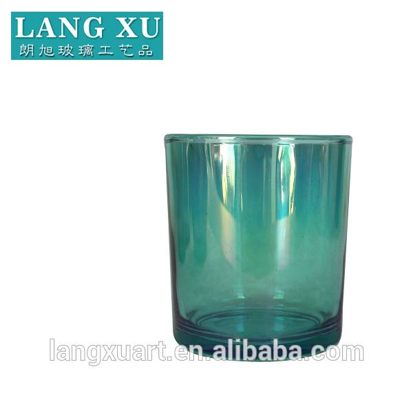 LXHY778 Empty large colored candle glass container