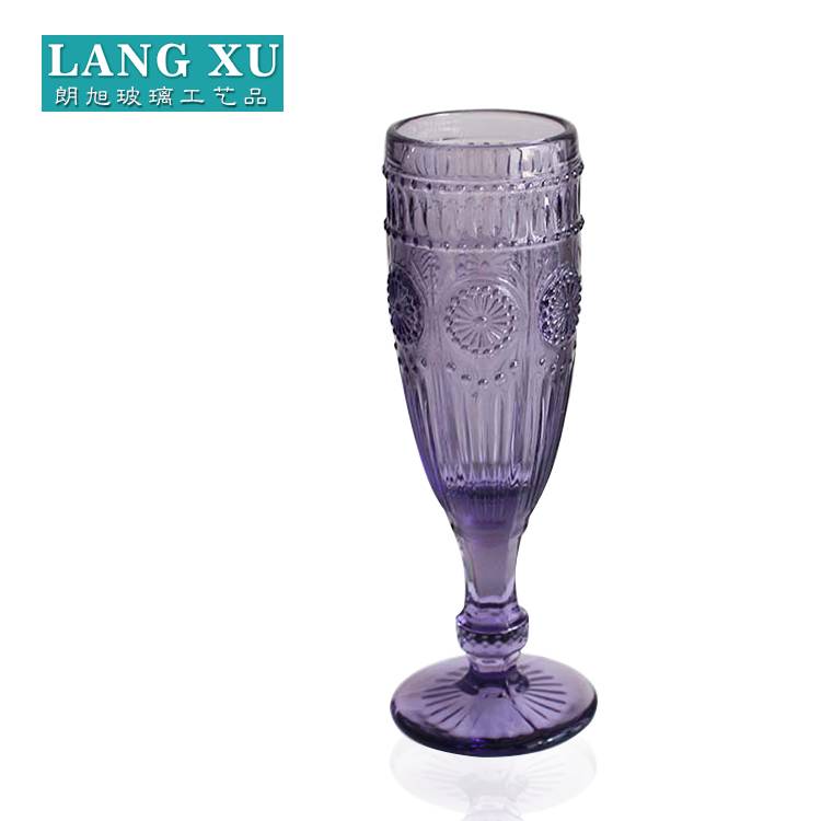 sunflower purple glass champagne flute wholesale
