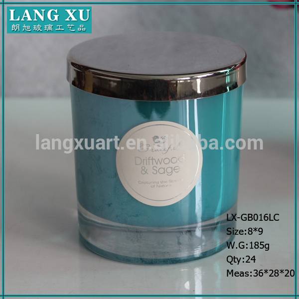 Langxu Small scented votive glass jar candles