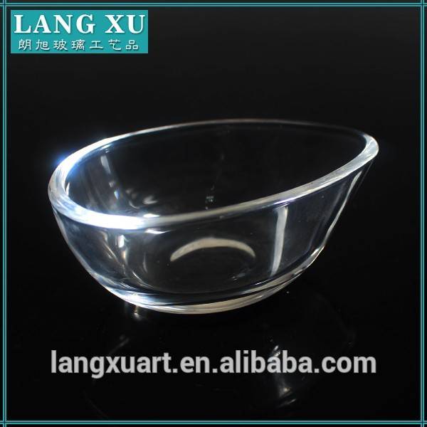decorative crystal glass floating candle bowl