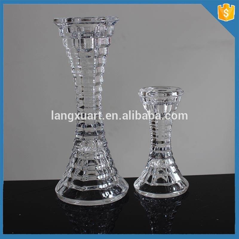 LXHY-CE108 tall crystal candle stand crystal candle holder centerpieces