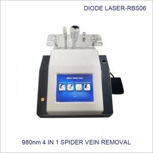 Spider Vein Removal Skin Rejuvenation Machine 980nm Diode Laser RBS06