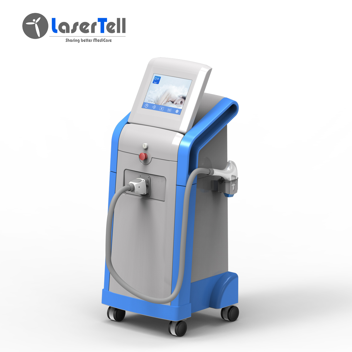 LaserTell Vertical 1200W Hair Removal 808Nm Laser Diode In Laser Beauty Equipment