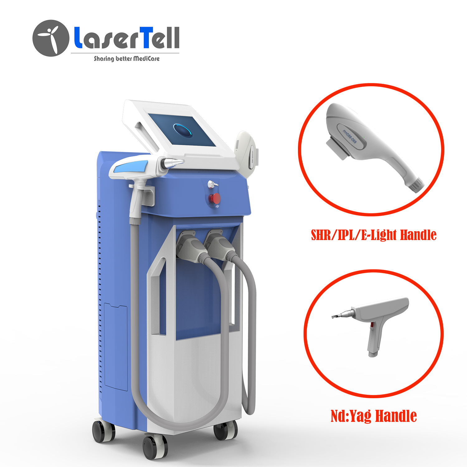 multifunctional laser machine for hair removal salon use 808  nd yag  ipl shr  hair removal machine