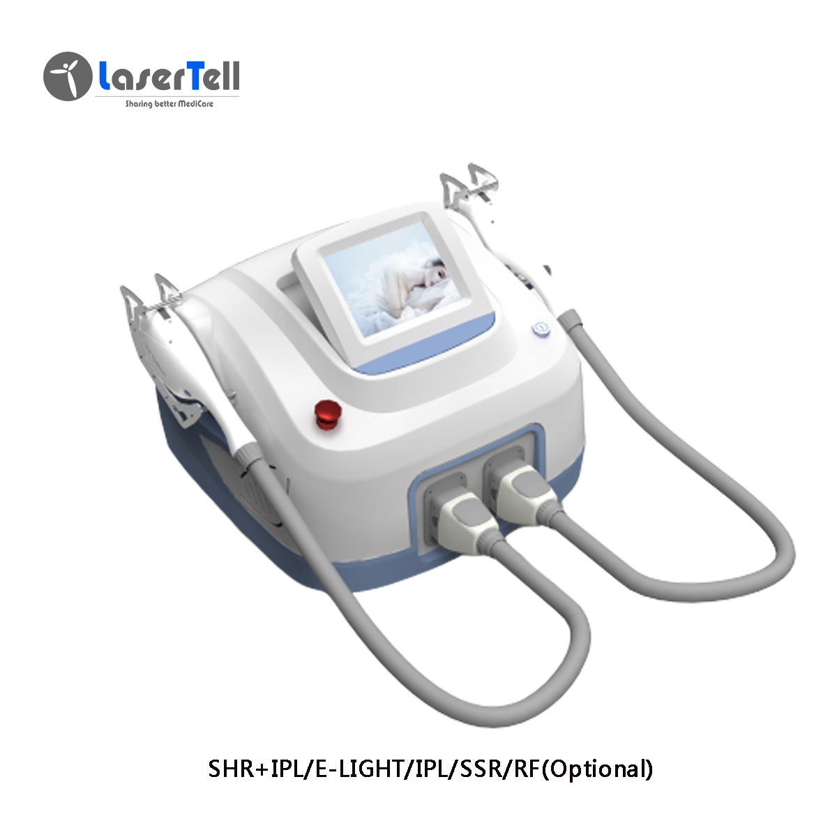 New arrival two handles portable Xenon lamp opt ipl shr laser hair removal machine