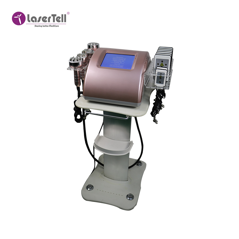 6 in1 strawberry laser ultrasonic lipo cryo rf vacuum multifunction slimming cavitation machine