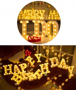 Letter lamp,LED Birthday lights,Cheap LED lamp