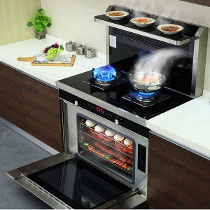 Integrated stove & oven,Stainless steel  cabinet Integrated kitchen