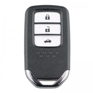 Honda 3 button remote key blank with blade
