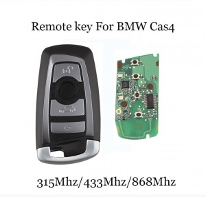 LOCKSMITHOBD 4 buttons 868mhz remote key for BMW F CAS4 with PCF7945 chip
