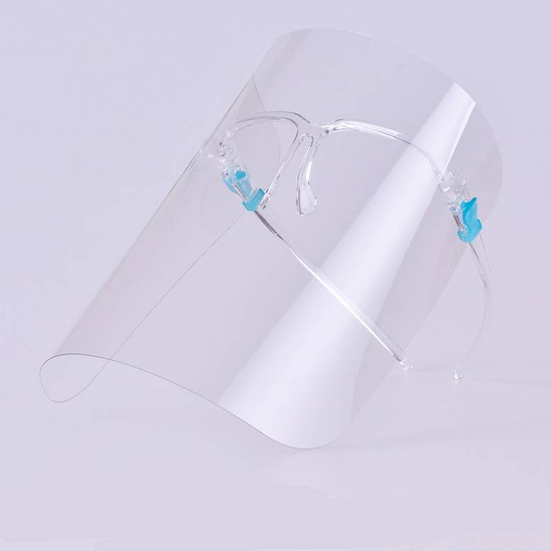 Glasses frame transparent safety high-quality plastic protective face shield to protect eyes and face safely