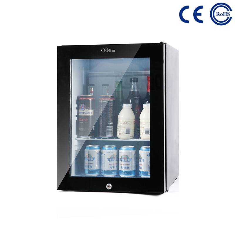 Hot Sale for Beverage Mechanical Control Mini Cooler - Glass Door Hotel and Home Use Mini Beverage Fridge M-25T – Mdesafe