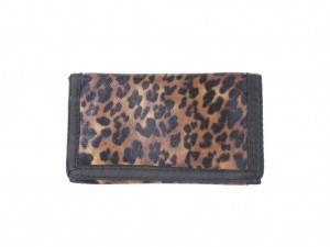 Leopard style Tri-fold wallet
