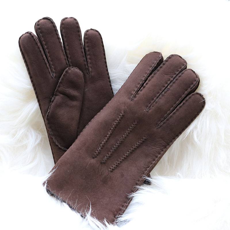 Classical handmade Sheepskin gloves for men
