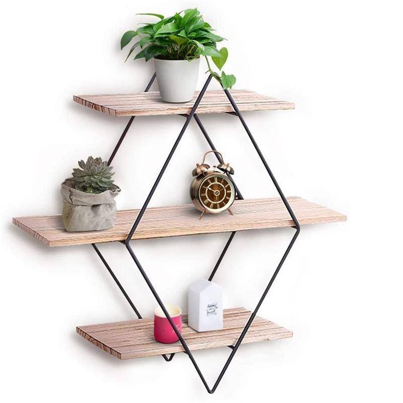 New Delivery for Wooden Office Wall Rack Wholesale - Floating mount Mounted Wall hanging plant shelf Shelves spice rack organizer for Living Room Bedroom Bathroom office – AJ UNION