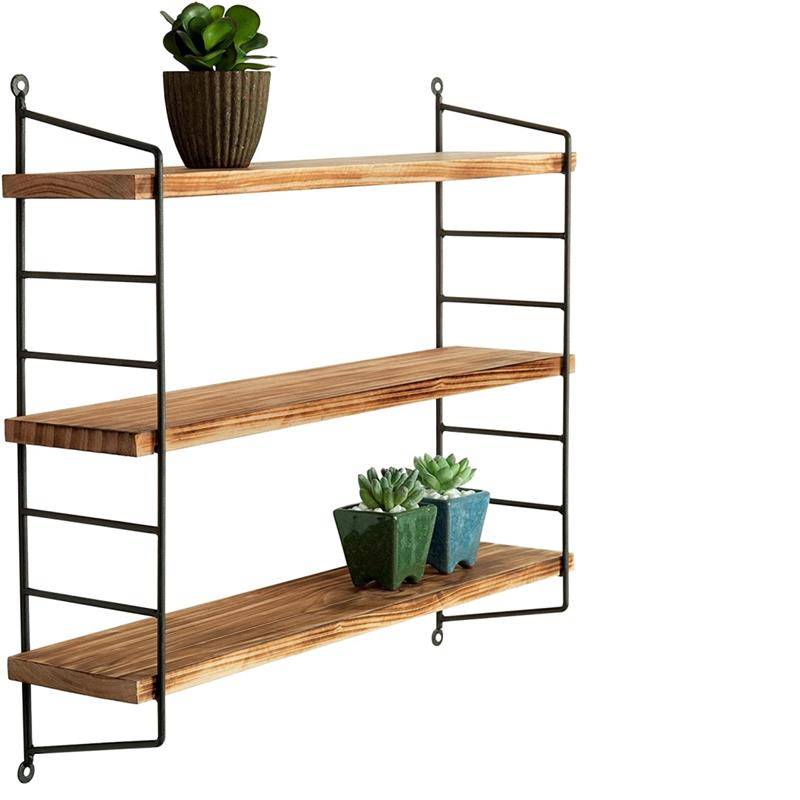 23″ inch Floating mount Mounted Set of 3 tier display Wood Wall shelf Shelves for Living Room Bedroom Bathroom Featured Image
