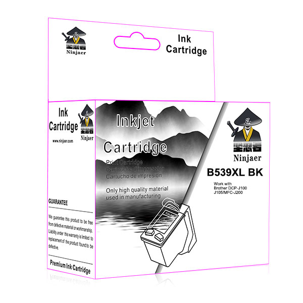 China Compatible Ink Cartridge B539xl Replace Brother Lc539bk Xl Used For Brother Dcp J100 J105 Mfc J200 Factory And Suppliers Ninjaer