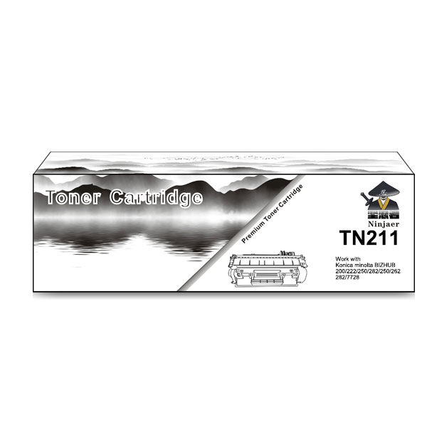 China Compatible Toner Cartridge Tn211 Compatible With Konica Minolta Bizhub 200 222 250 282 250 262 282 7728 Factory And Suppliers Ninjaer