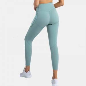 Hot Selling Woman Fitness Sportswear Yoga High Waisted Leggings Pants With Pocket
