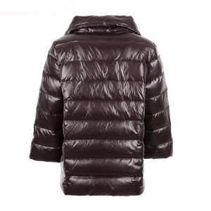 Classic simple design winter real fur down jacket women clothing short coat