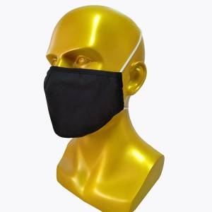 Custom 3 layer nose bridge knitted cloth face mask