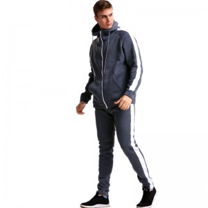 Custom men hoodies fleece two pieces Sportswear jogger sweatsuit mens tracksuit