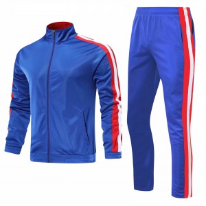 Men 95% Polyester 5% Spandex Made Sportswear Training and Workout Tracksuit