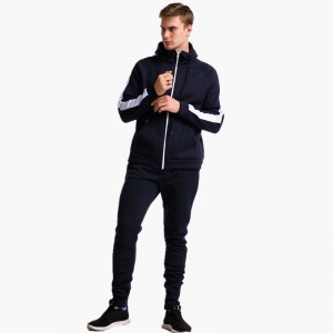 Custom men hoodies fleece two pieces Sportswear jogger sweatsuit mens tracksuit