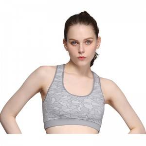 Custom women yoga gym sport bra workout fitness running seamless sports bra