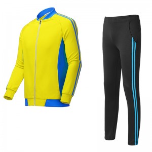 Custom men polyester interlock two pieces Sportswear jogger sweatsuit mens tracksuit