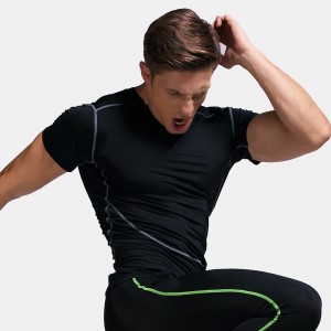 Blank Breathable Running T-Shirts Training Wear Fitness Gym Men T Shirt