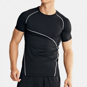 High Quality Quick Dry Workout Sports Wear Mens TShirt Gym Fitness T-shirts