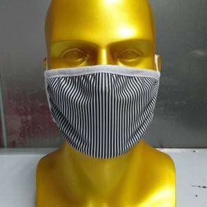 Custom 2 layer flat knitted printed cloth mask