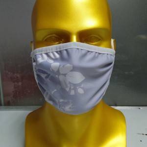 Custom 2 layer flat knitted printed cloth mask