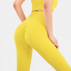 Ladies Stretchy No Front T Line High Waist Sports Jogging Workout Gym Yoga Leggings