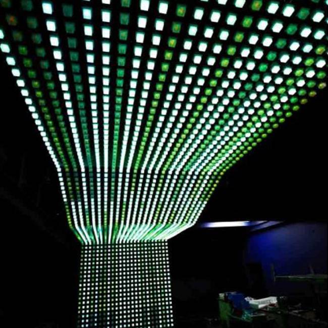 Dmx 3d led vertical tube bar and night club decoration