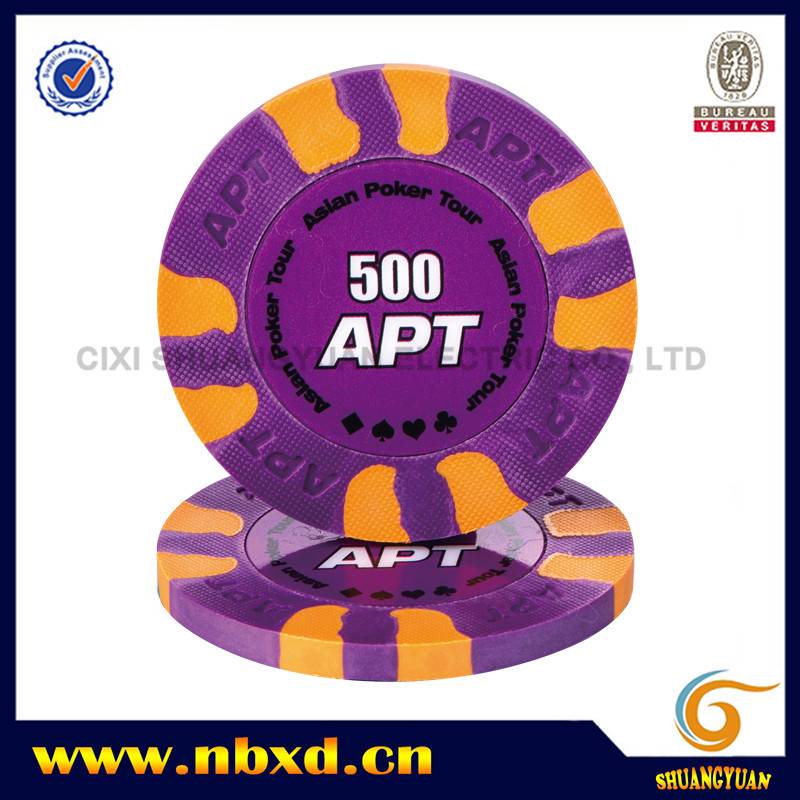 SY-C13 9.5g Pure Clay Asian Poker Tour Customized Poker Chip Featured Image
