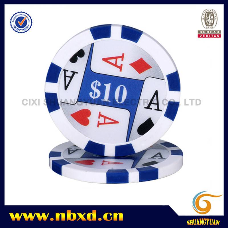 SY-D18A 11.5g 8-Stripe 4 Aces Poker Chip