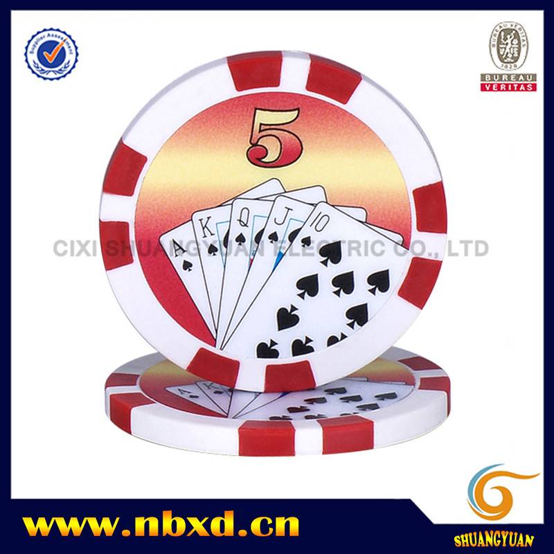 SY-D18B 11.5g 8-Stripe Royal Flush Poker Chip