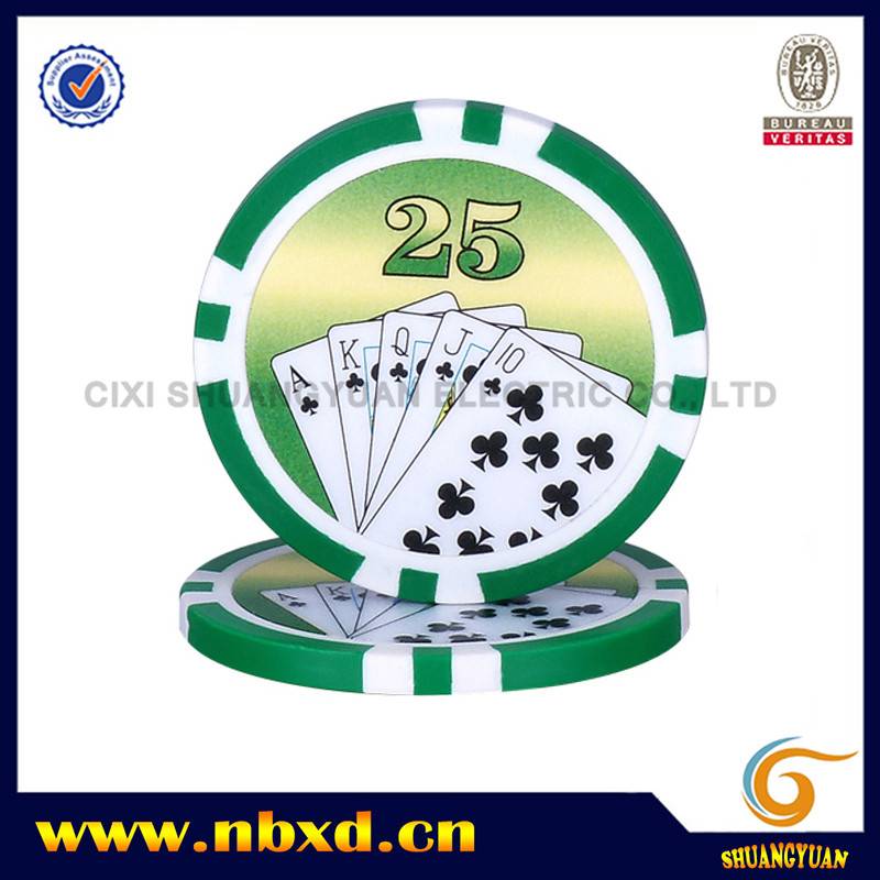 SY-D17E 11.5g 8-Stripe Royal Flush Poker Chip