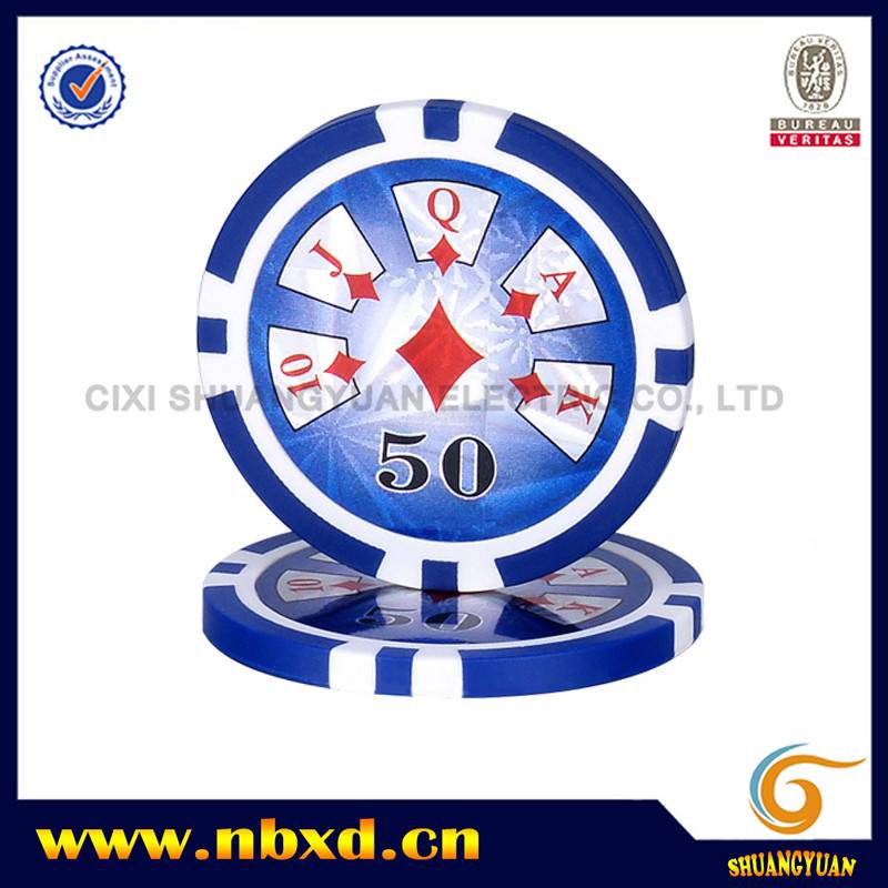 SY-D17D 11.5g 8-Stripe High Roller Poker Chip