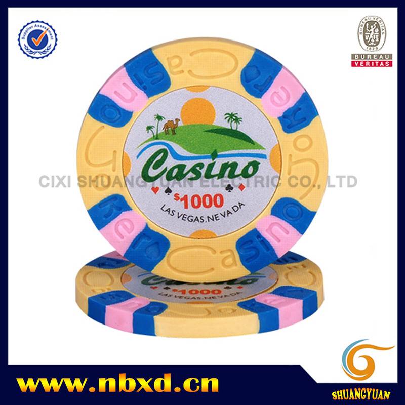 SY-C08 9.5g Pure Clay Joker Casino Poker Chip
