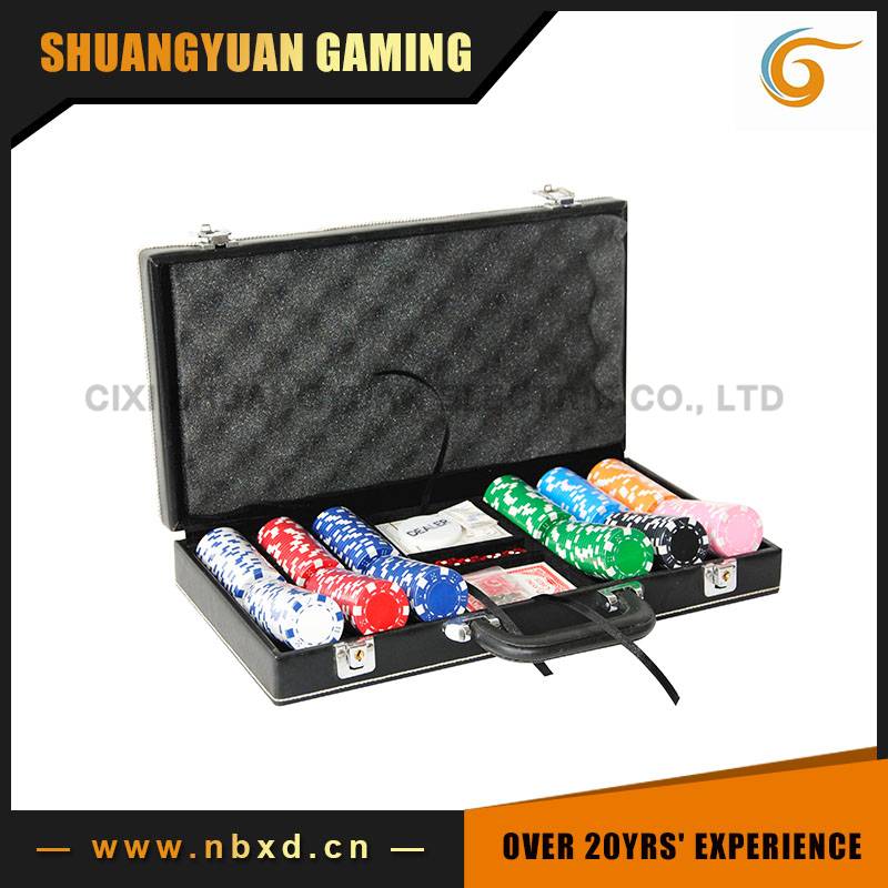 SY-S20 300pcs Poker Chip Set With Leather Case